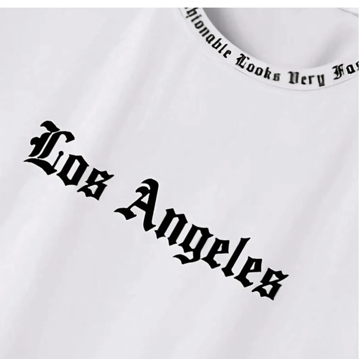 Mens Summer Tshirt Short Sleeve Funny Print Teeshirt Round Neck Loose Fit Size L