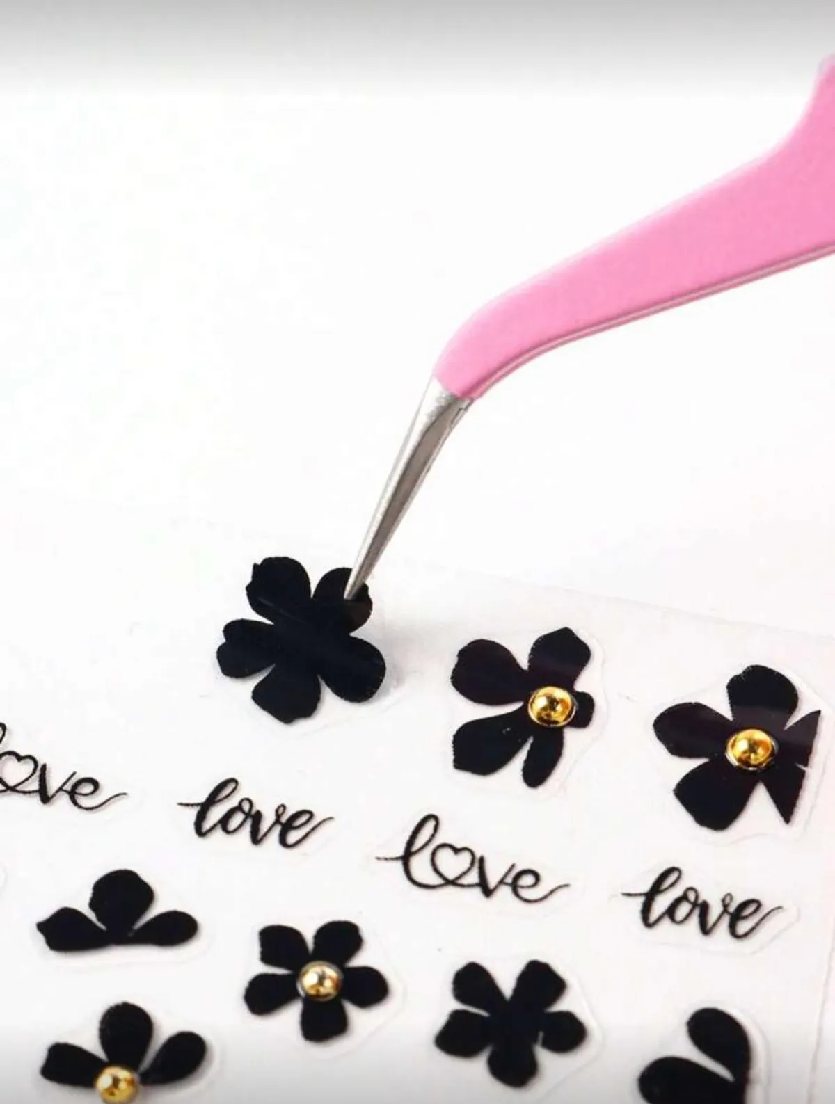1pc Pink Elbow Multifunction Nail Art Tweezer, Nail Stickers Rhinestones Pick Up Clip Makeup Eyelash Extension Tools Nail Supplies