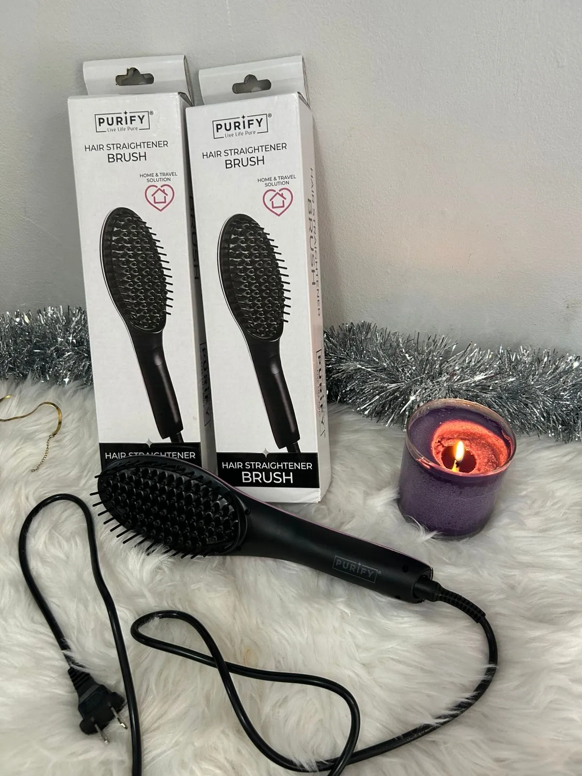 Purify Hair Straightener Brush
