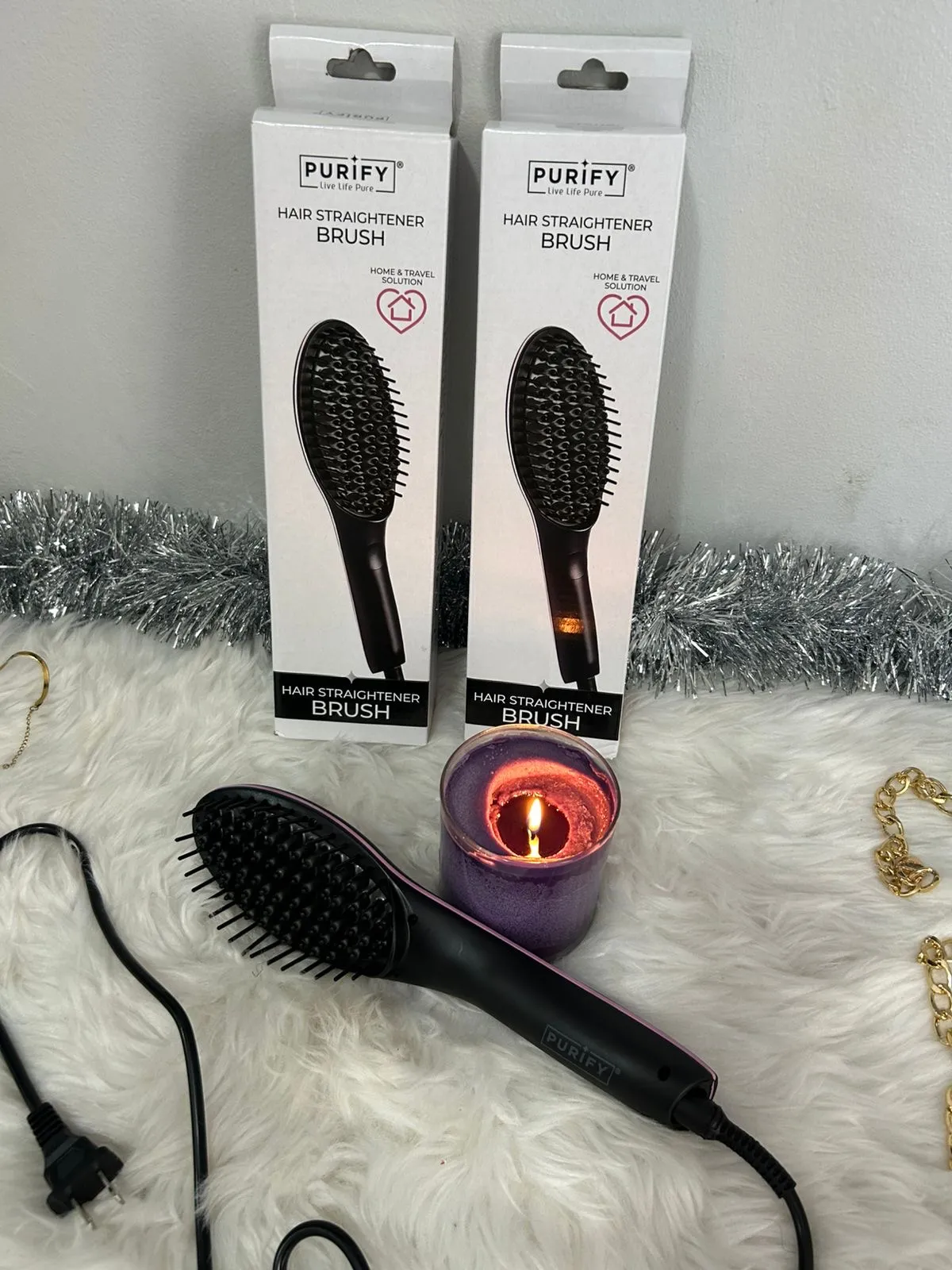 Purify Hair Straightener Brush