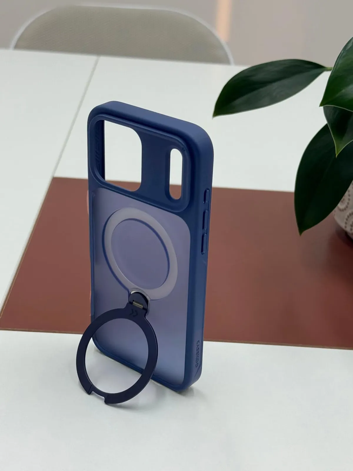 CASEKOO Official Blue for iPhone 17 Pro Max Case with 360 Spin Magnetic Stand [Camera Protection] [18FT Military Grade Protection] [Fit for MagSafe] Shockproof Ring Grip Matte 6.9 Inch