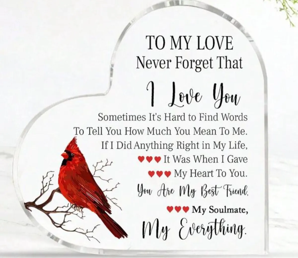 1 Piece, A Romantic Gift, An Acrylic Gift For A Couple, A Gift For Her Romantic Boyfriend, A Lovely Gift For His Girlfriend