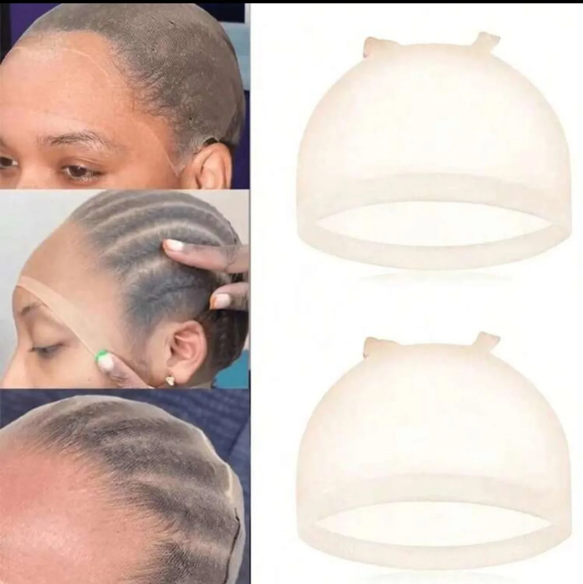 5 Packs Natural Skin Tone Breathable Invisible Wig Caps, Suitable For Cosplay, Role-Playing, Headwear