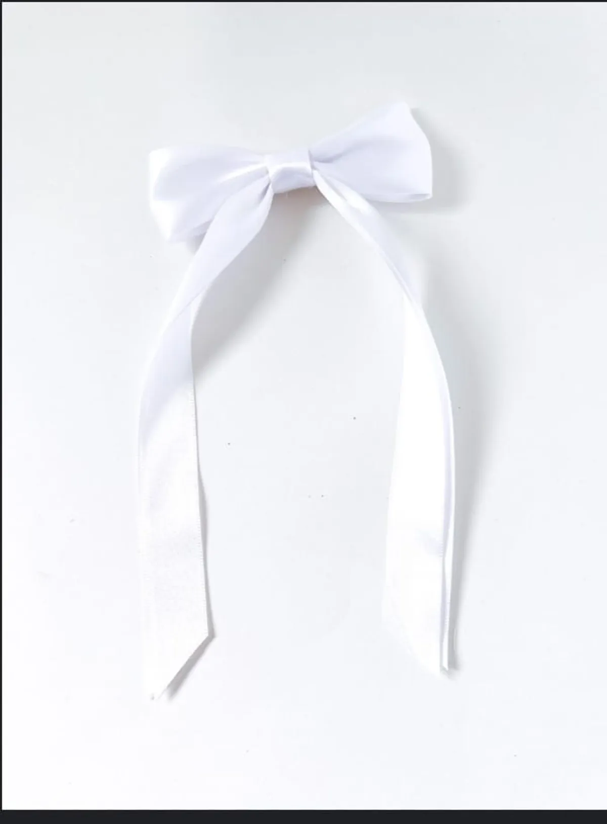 Mini bow with clip white