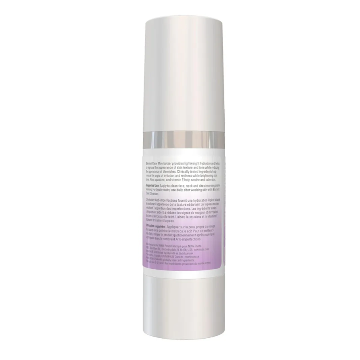 NOW Foods Solutions, Blemish Clear Moisturizer, Improves Appearance With Skin Texture and Tone With Light-Weight Hydration, 2oz