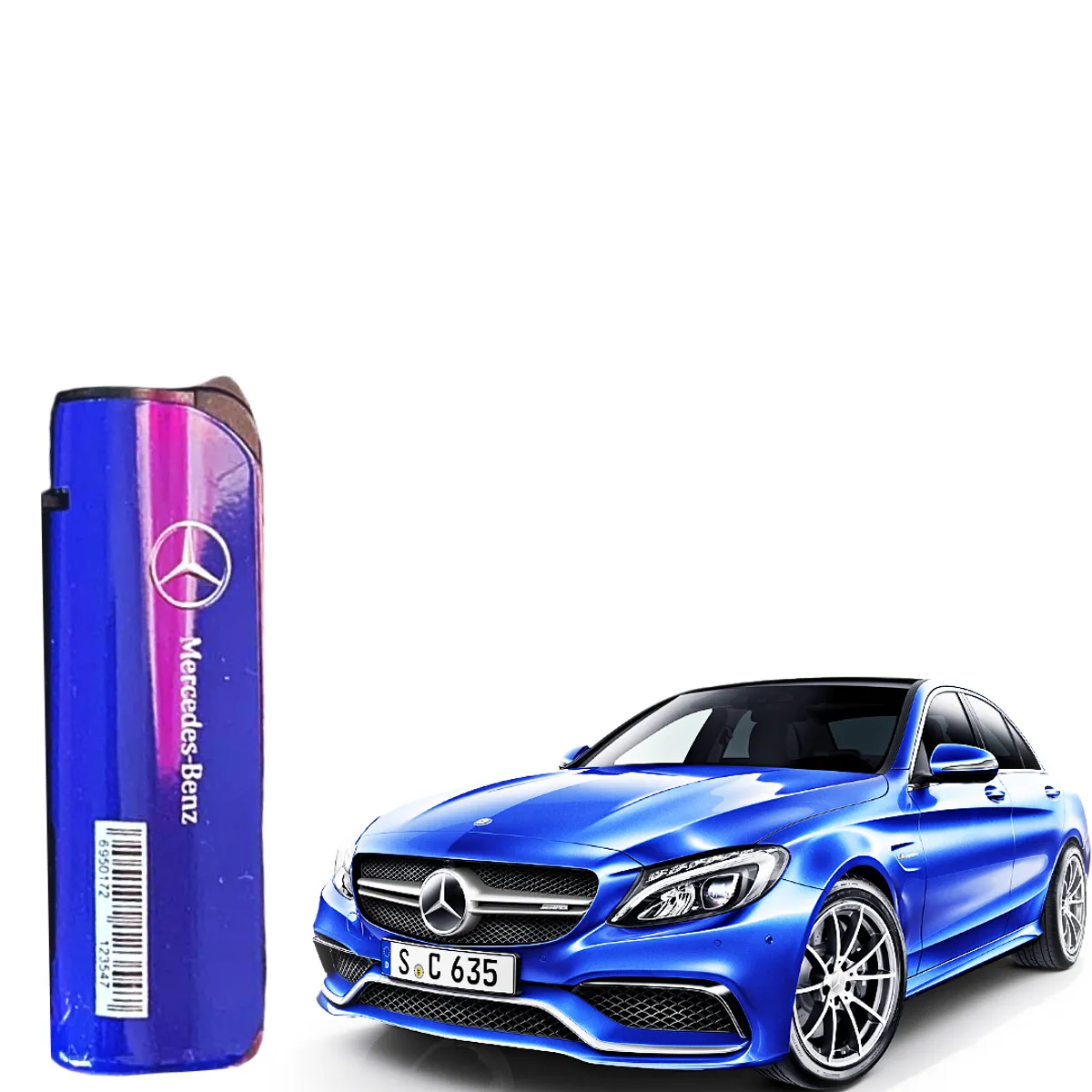 Refilable Torch Lighter,Metal Tobacco Pipe and Red,Green,Gold Metal Tobacco Grinder with Hand Crank , Blue