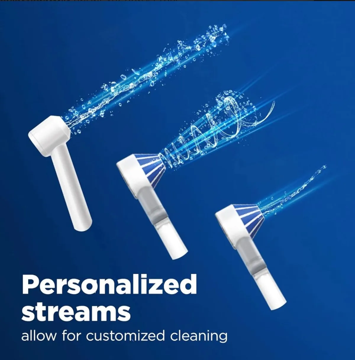 Oral-B Water Flosser, Oral Irrigator Handle with 6 Nozzles