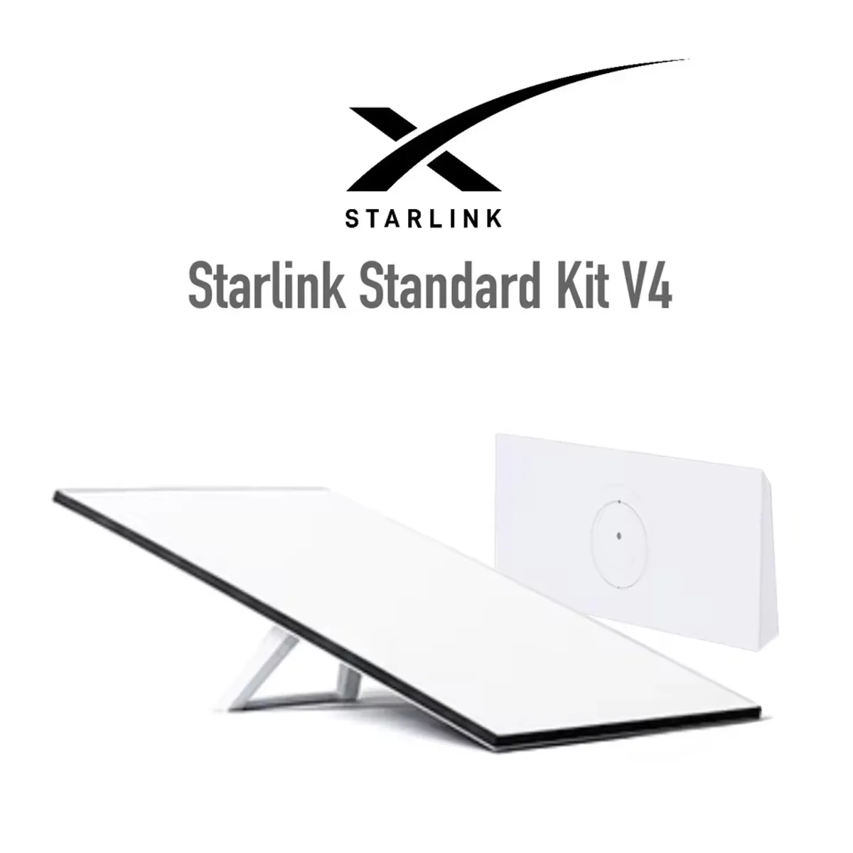 Starlink V4 High-Speed Satellite Internet Kit — WiFi 6 Router, 110–240V, Dual-Band Connectivity, Plug-and-Play Installation, Standard
