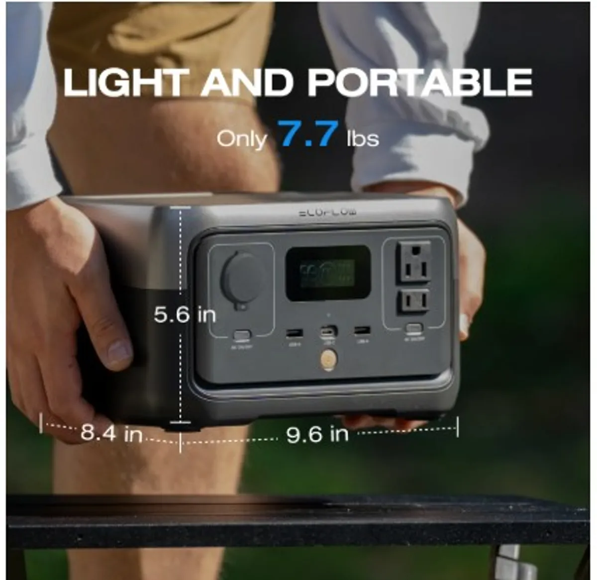 EcoFlow Portable Power Station River 2 -  240,243wh LiFePO4 Battery/1 Hour Fast Charging, 600W Output 110v