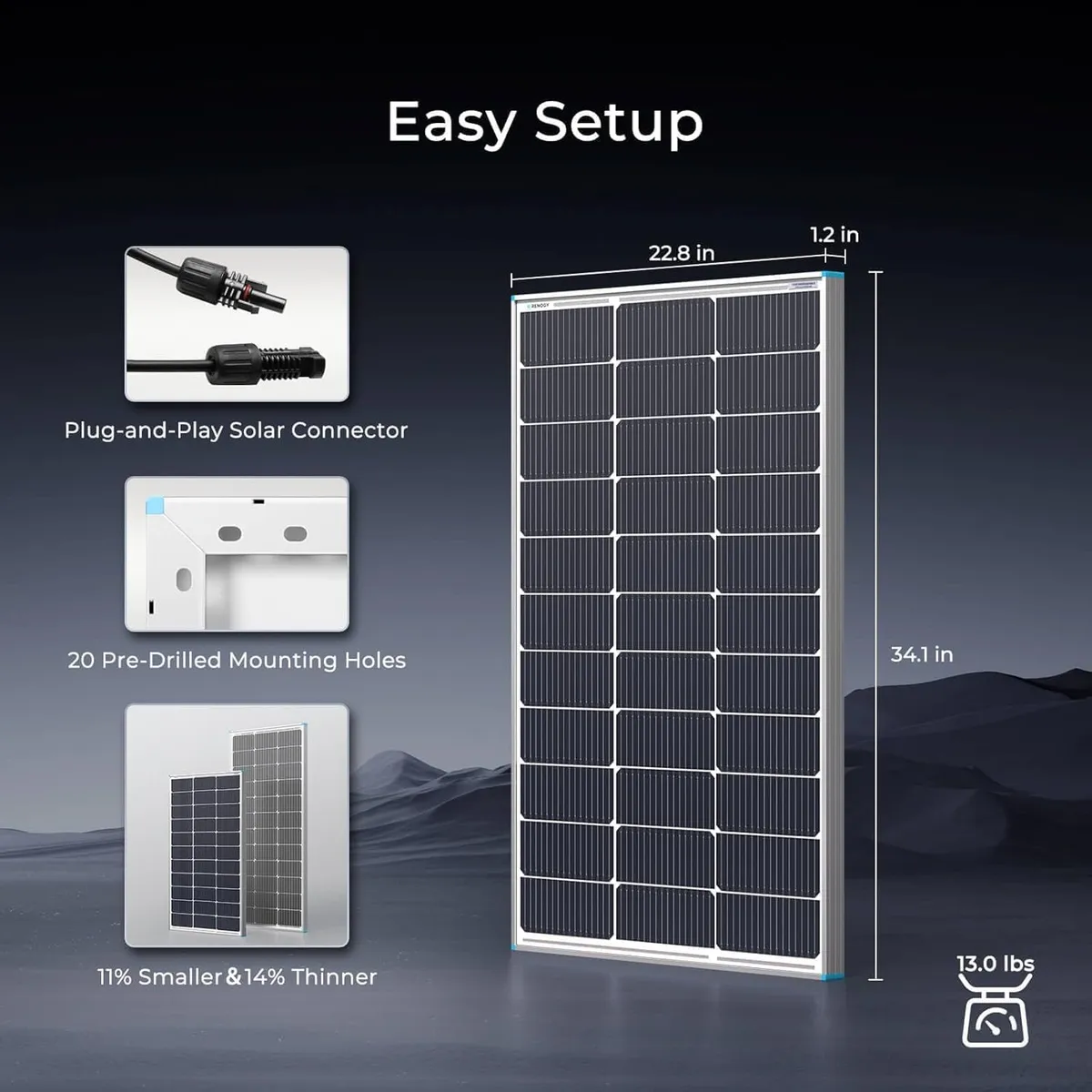 Renogy Twin 100w Solar Panels