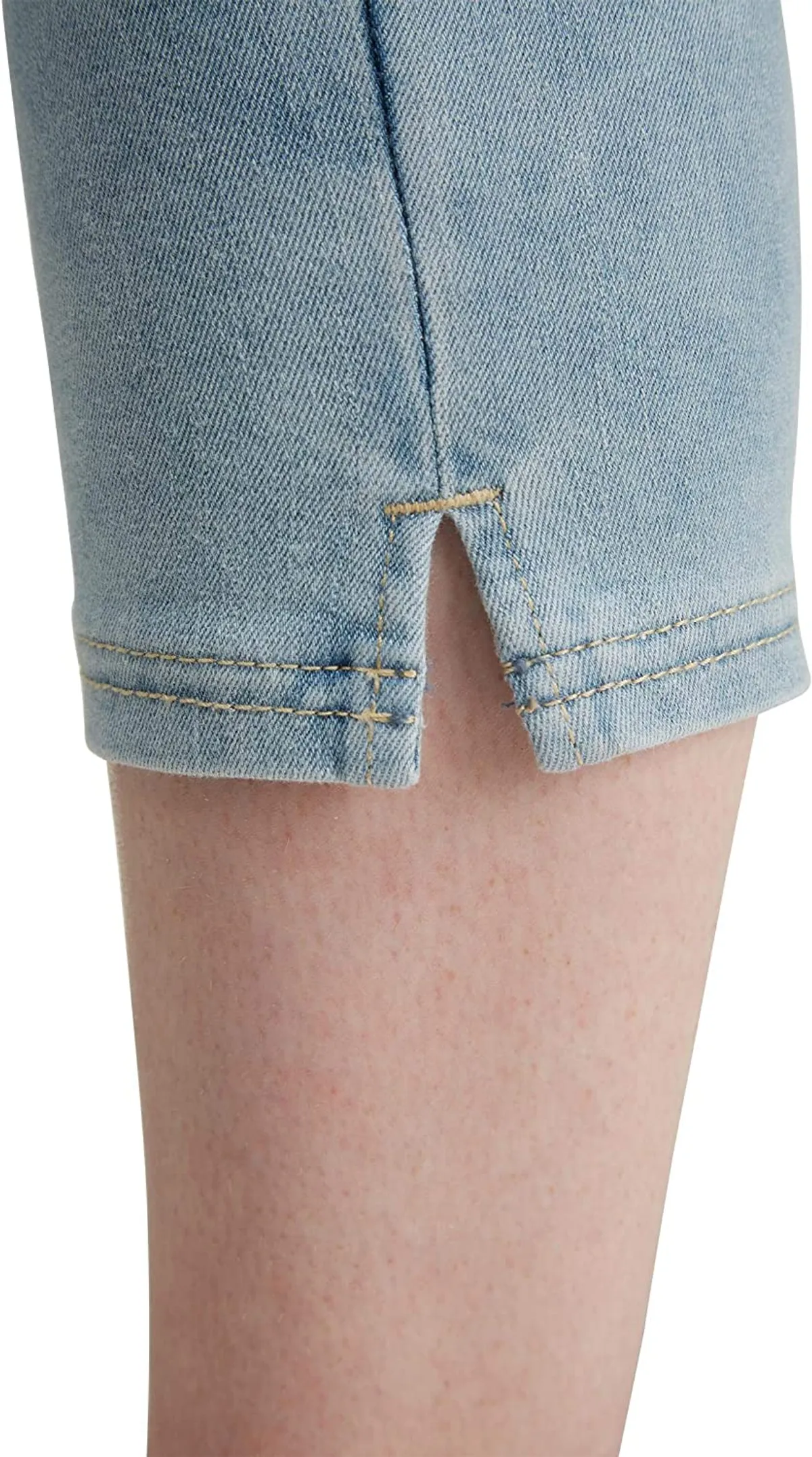 Nygard Slims Luxe Capri Denim Jeans 4-Way Stretch-Washed, Size XS, Chamb Distress
