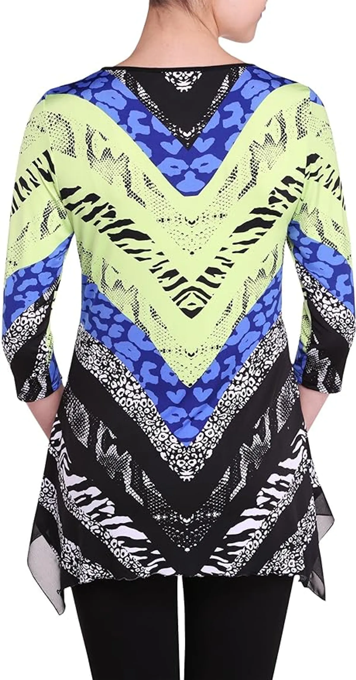 Nygard Women's Plus Size Slims Shark Bite Tunic   Size 2X