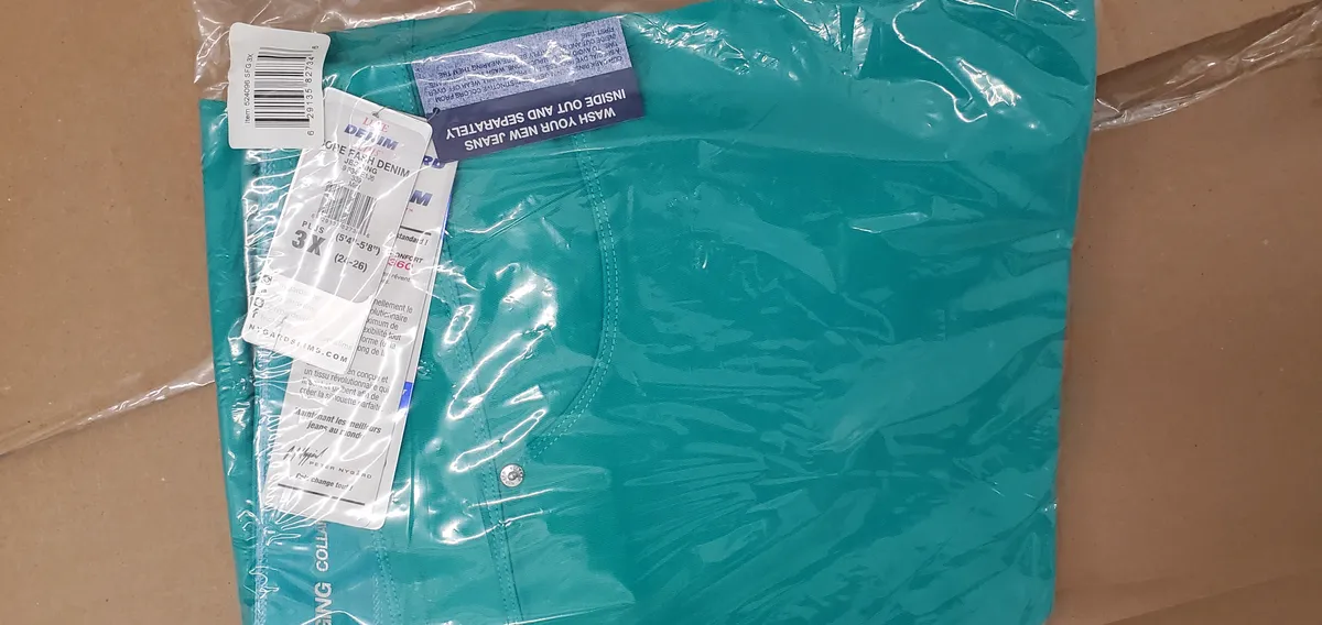 Nygard Luxe Denim 360 Stretch Jegging Jeans, Mint, 2X