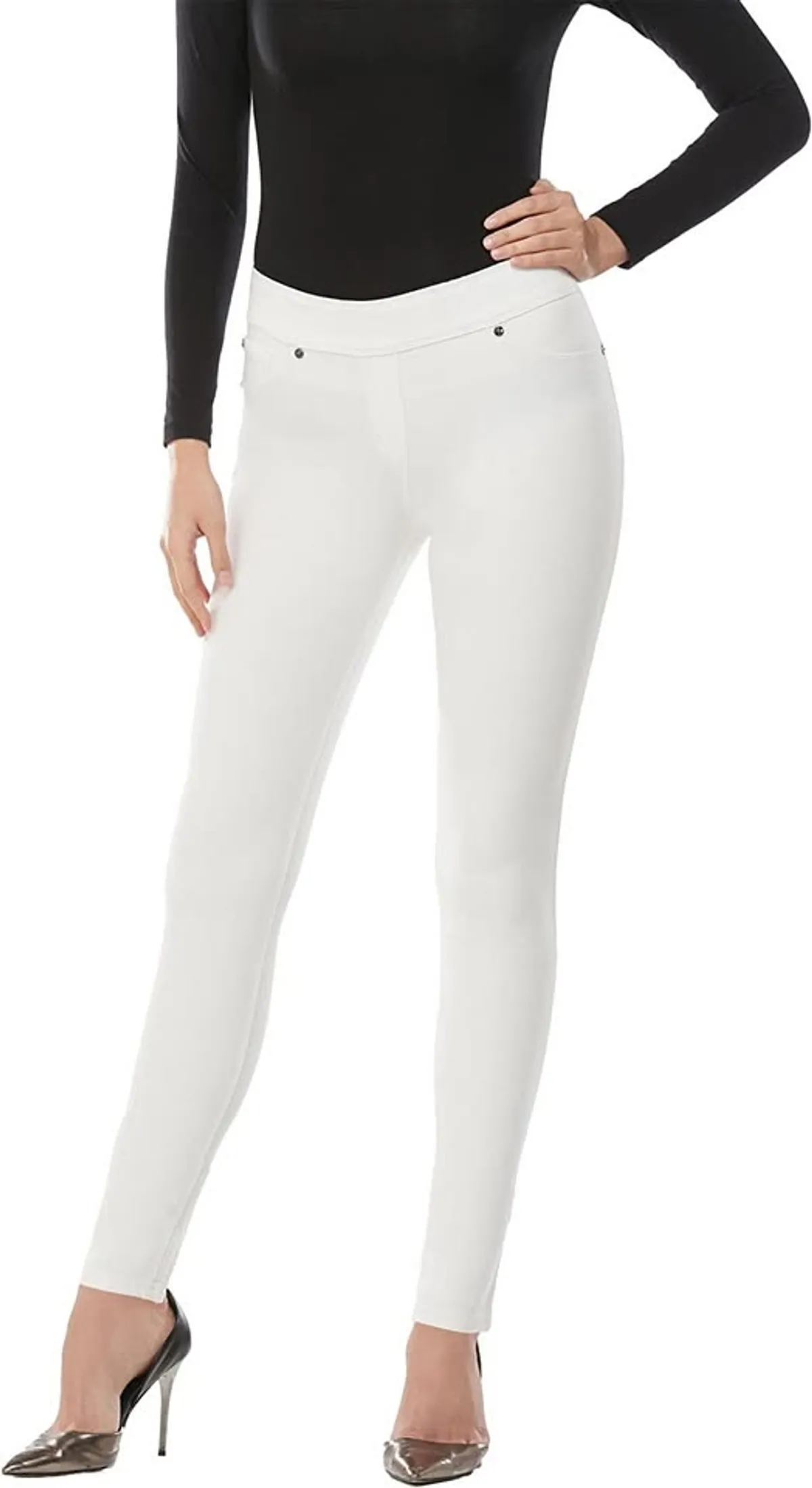 Nygard Luxe Denim 360 Stretch Jegging Jeans, Coral, XL