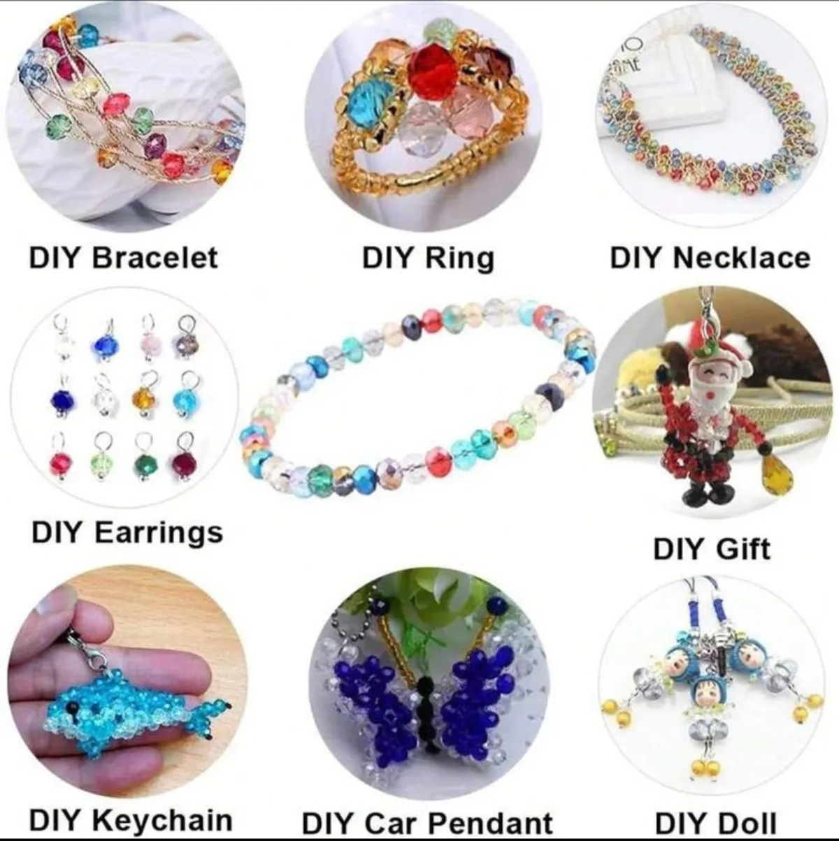 200PCS 8MM Purple Rondelle Faceted Crystal Glass Beads For Jewelry Making Bracelet DIY Crafts Jewelry Supplies Gemstone Beads For Handmade Jewelry