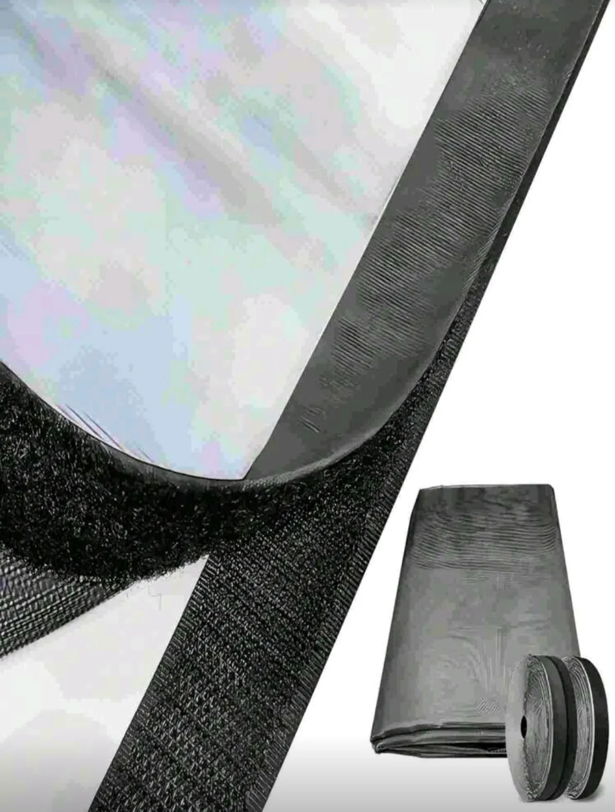 Heavy Duty Fiberglass Velcro install Window Mesh., 48*48"