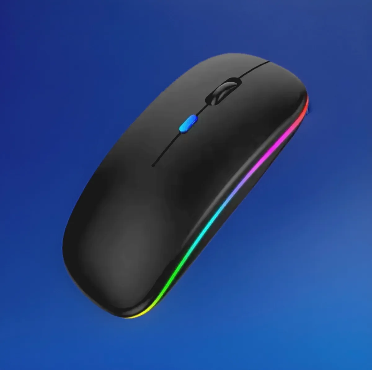 Rechargeable Bluetooth Wireless Mouse with 2.4GHz USB RGB 1600DPI Mouse for Computer Laptop Tablet PC Macbook Gaming Mouse Gamer