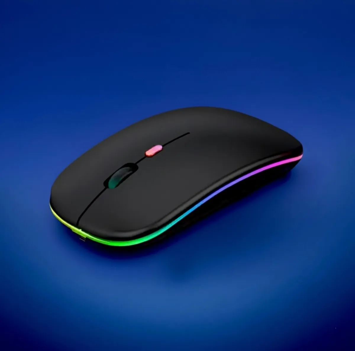 Rechargeable Bluetooth Wireless Mouse with 2.4GHz USB RGB 1600DPI Mouse for Computer Laptop Tablet PC Macbook Gaming Mouse Gamer
