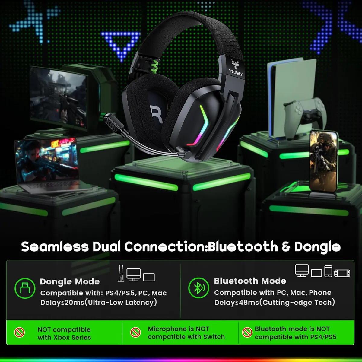 Wireless Gaming Headsets