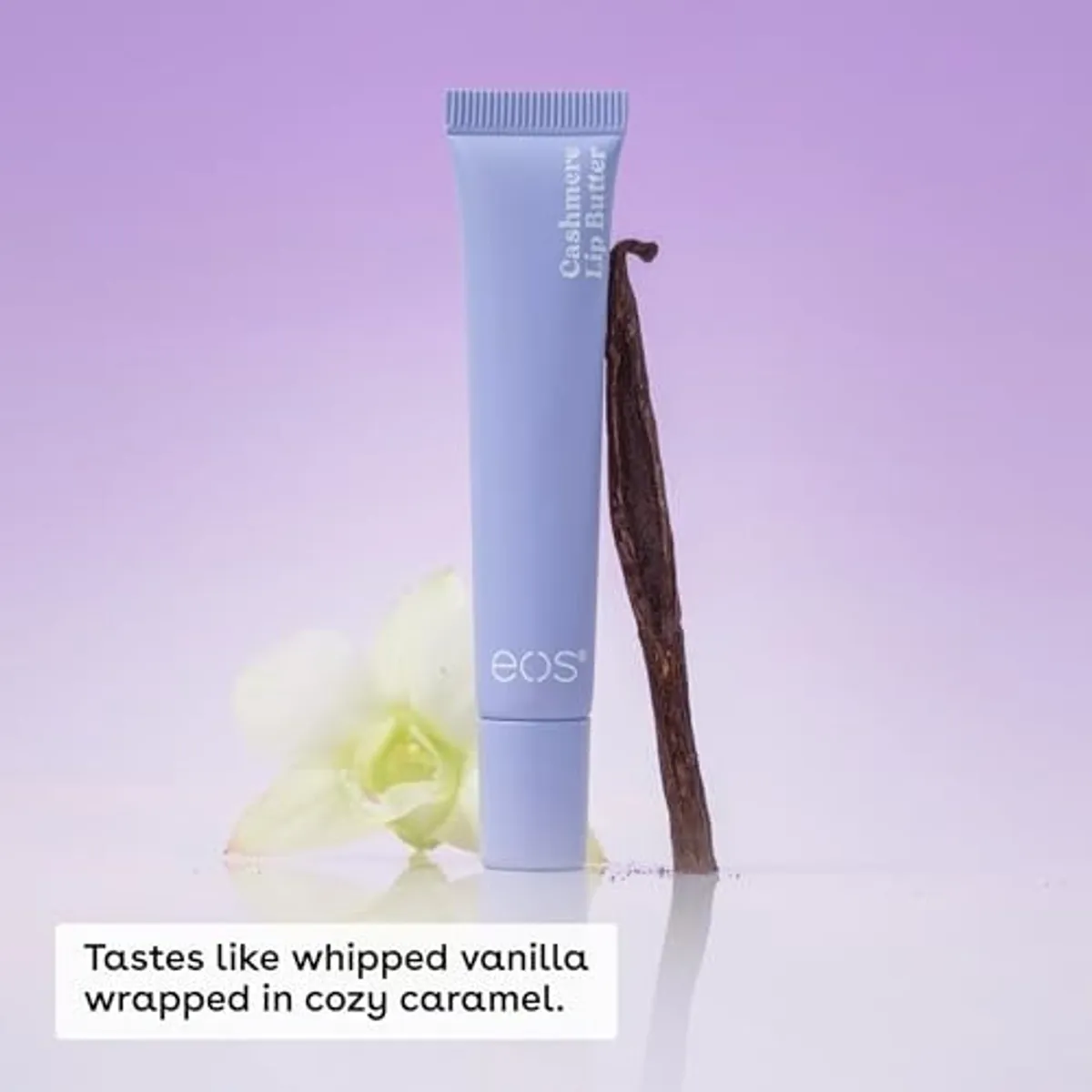 Eos Cashmere Lip Butter  Vanilla Cashmere  Smooth & Hydrating Lip Butter with Peptides  0.35 Fl Oz