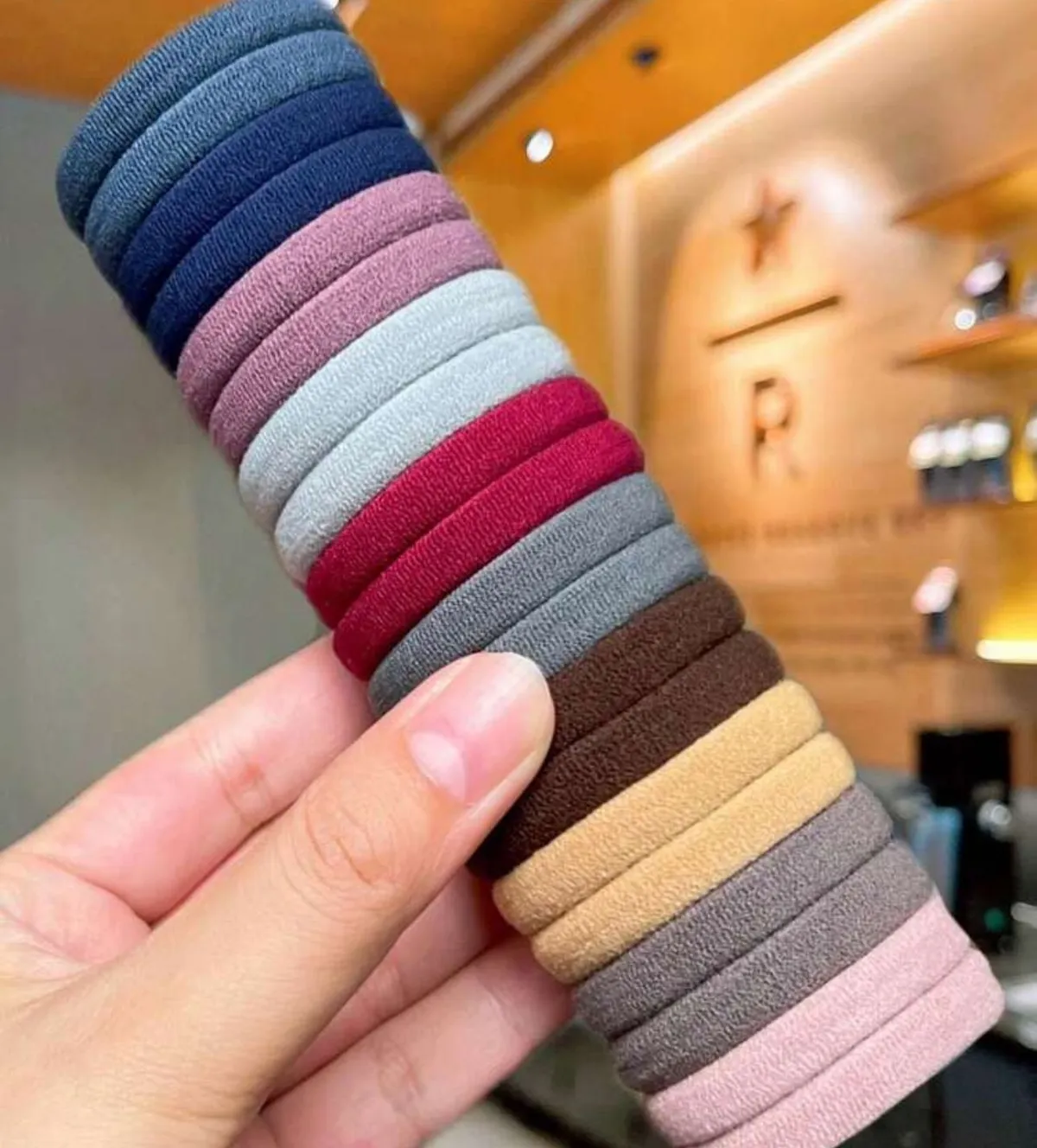 50 Pcs Multicolor High Elasticity Hair Ties, Hair Bands For Women & Girls - Thick, Soft & Seamless