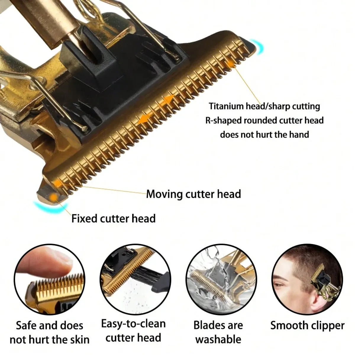 Hair Clippers Cordless Hair Trimmer Professional Barber Clippers Electric Haircut Machine Rechargeable