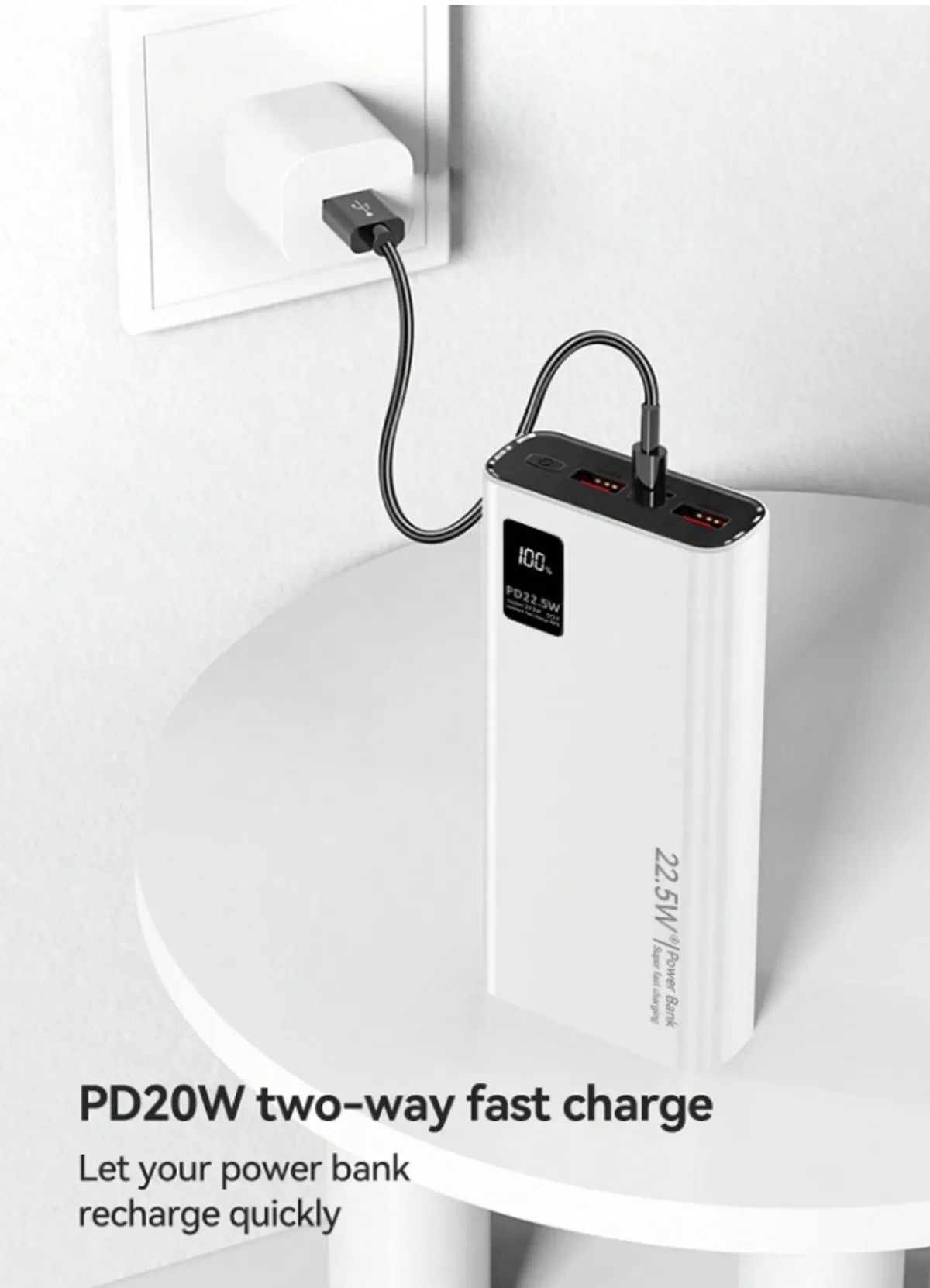 Power Bank (PB8306) 20,000mAh 22.5W, WHT