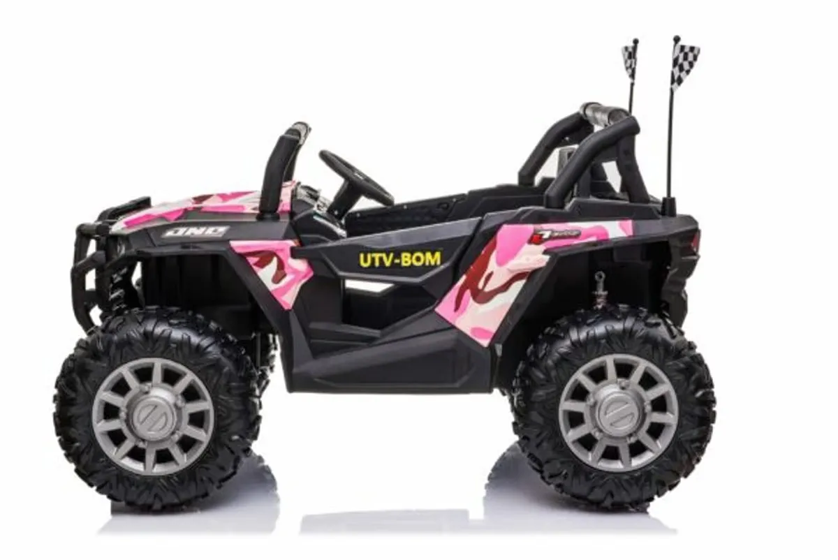 Kids' Electric Ride-on Buggy with Remote Control, Camouflage Pink