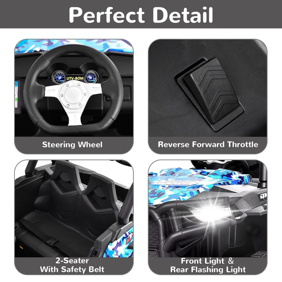 Kids' Electric Ride-on Buggy with Remote Control, Camouflage Pink