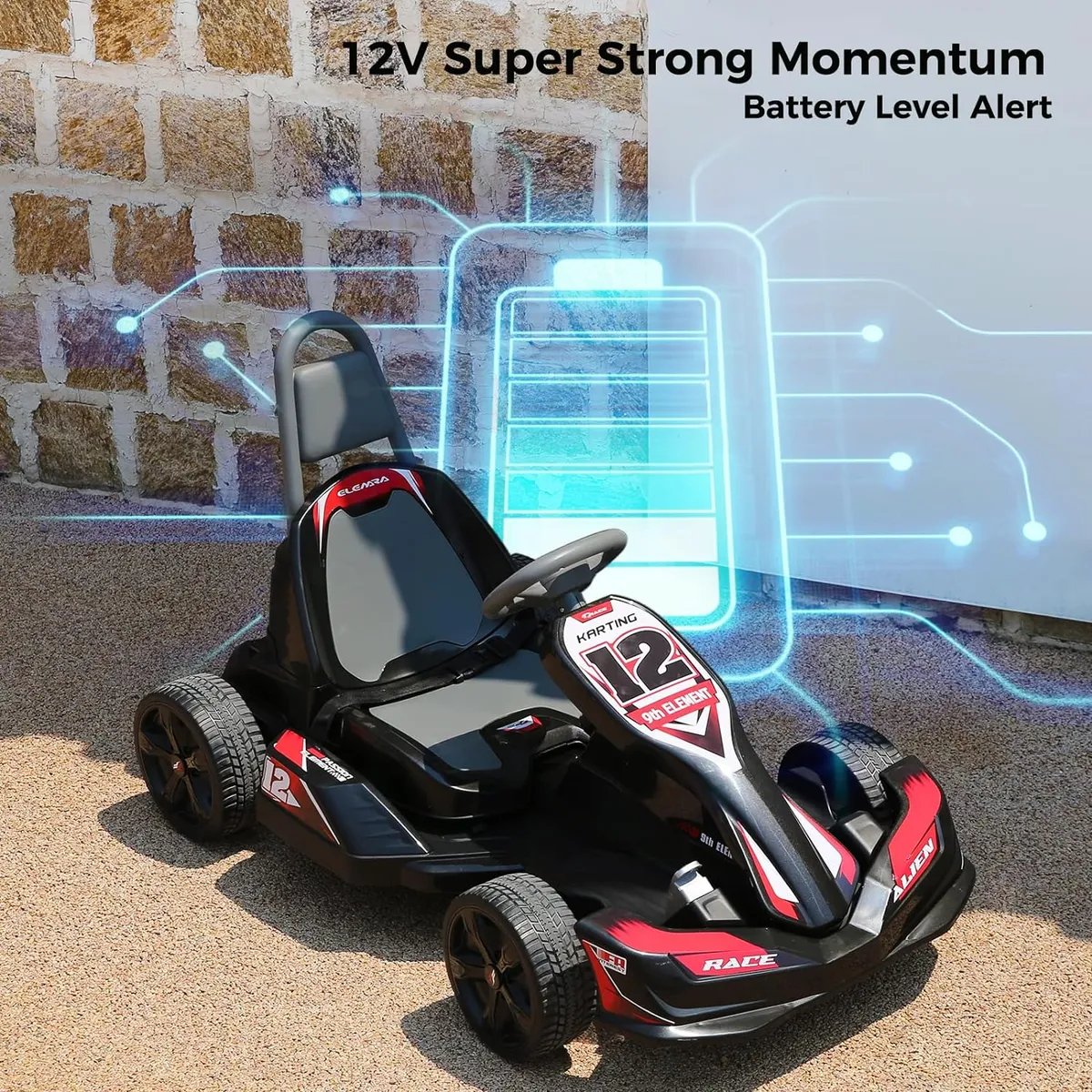 Kids' Electric Go-Kart with Remote Control