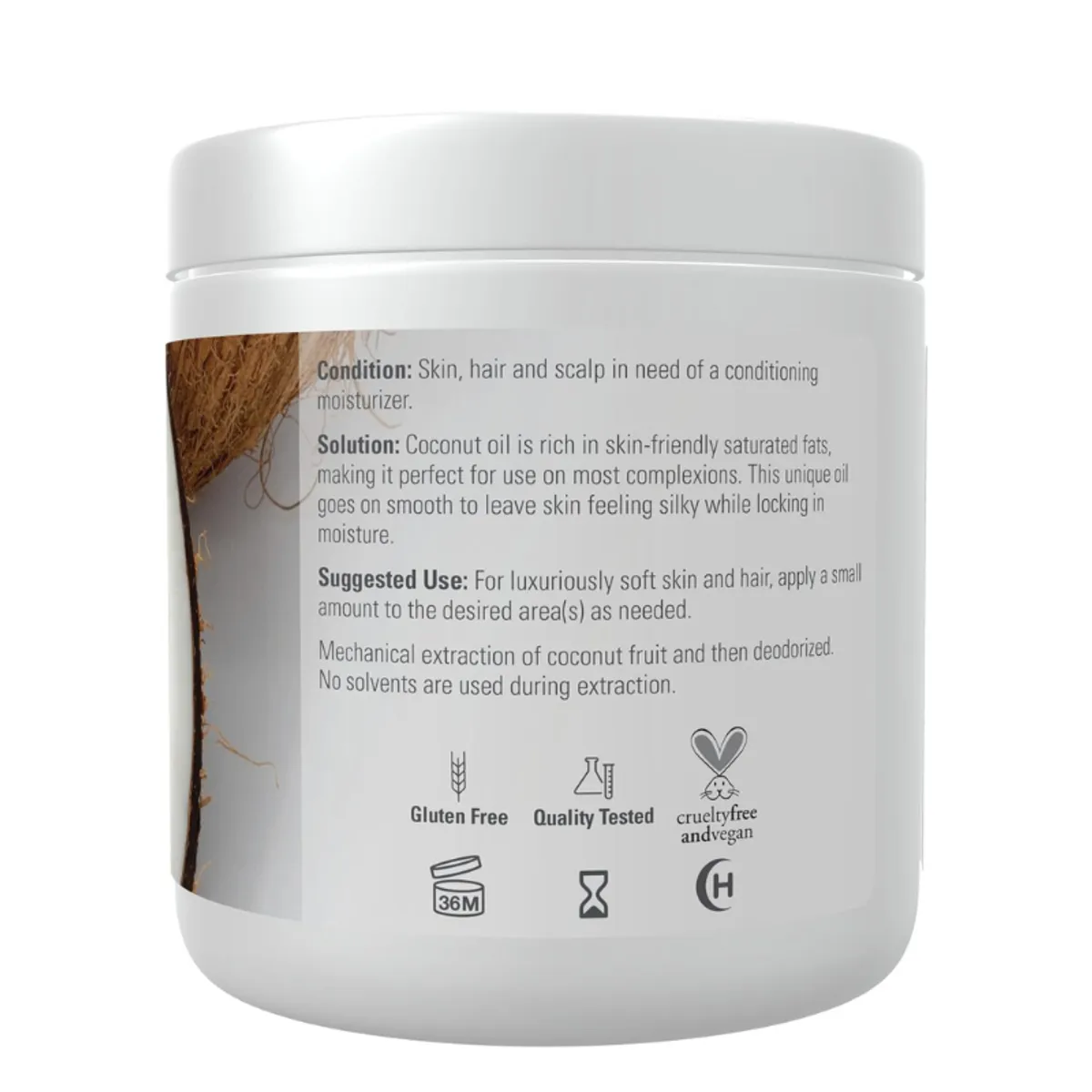 NOW Solutions, Coconut Oil, Naturally Revitalizing for Skin and Hair, Conditioning Moisturizer, 7oz Packaging May Vary