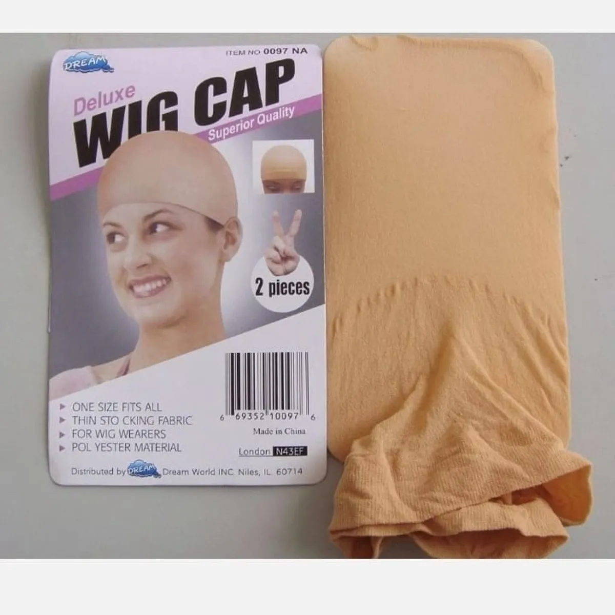 Dream Deluxe Wig Cap 2 Pieces Beige Superior Quality One Size Fits all
5.0