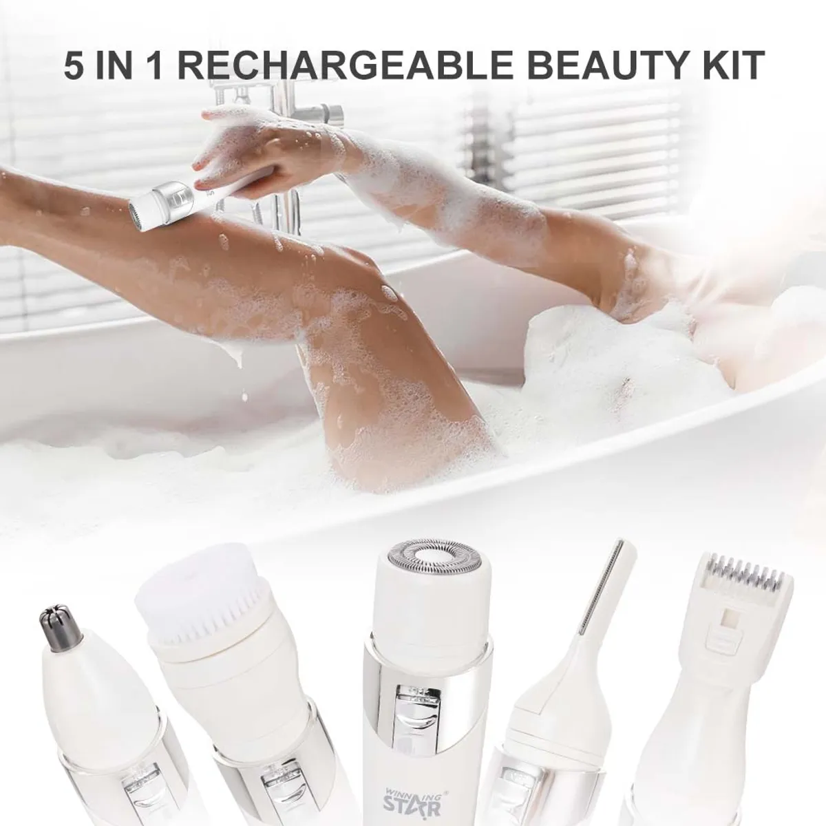 5 in 1 Multifunctional Women's Shaver Rechargeable