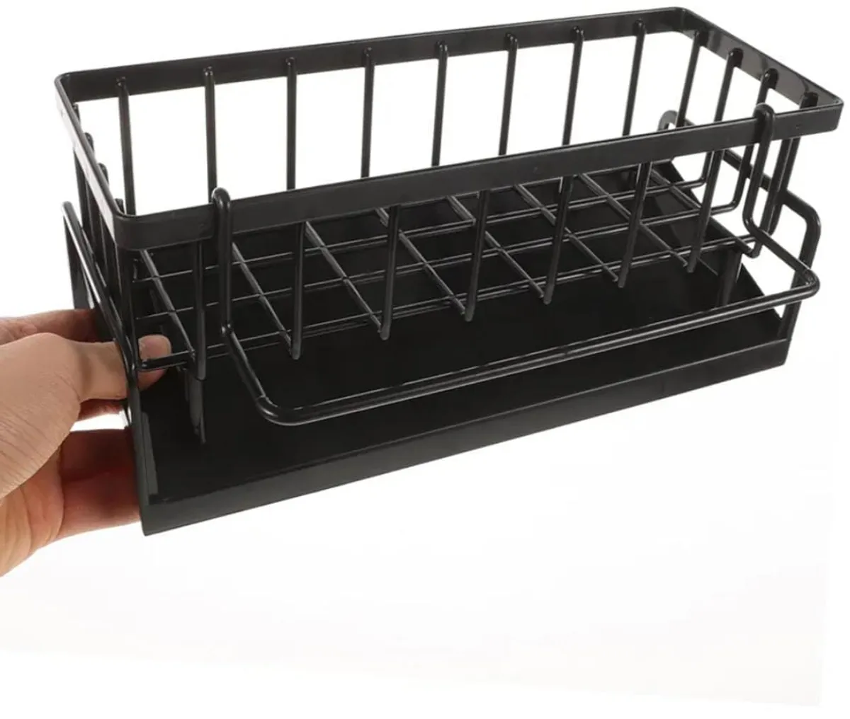 Kitchen Sponge Holder Desktop Sponge Rack Drainer for Sink Versatile Organizer Dishcloths and