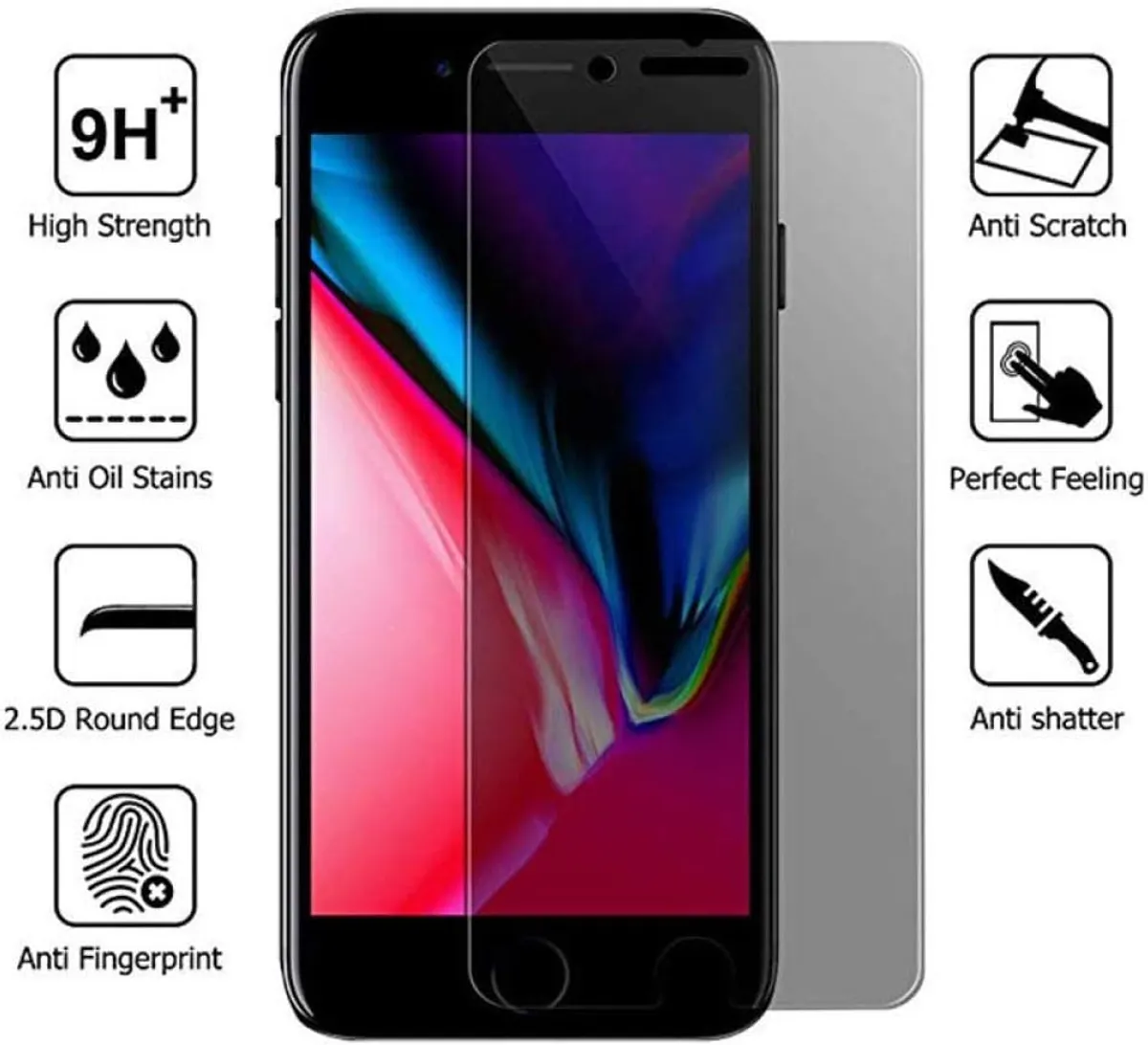 3-Pack Privacy Screen Protector for iPhone 11/iPhone XR Shatterproof Tempered Glass Film - Black