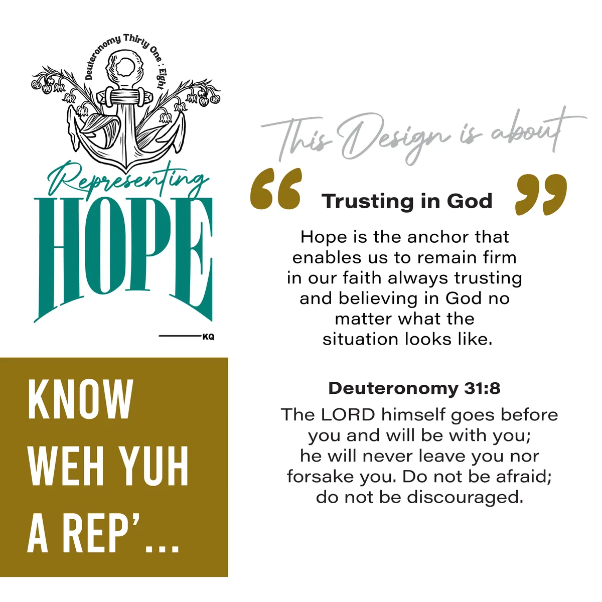 Representing HOPE T-Shirt (KQ Remnant Collection)