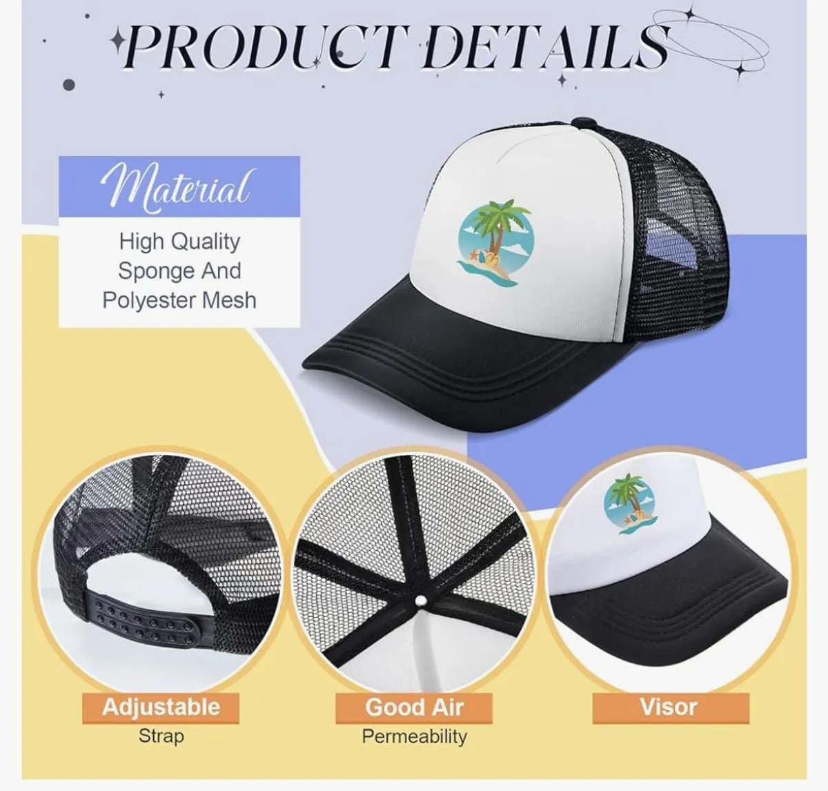 The Beach is my Happy Place design hat.