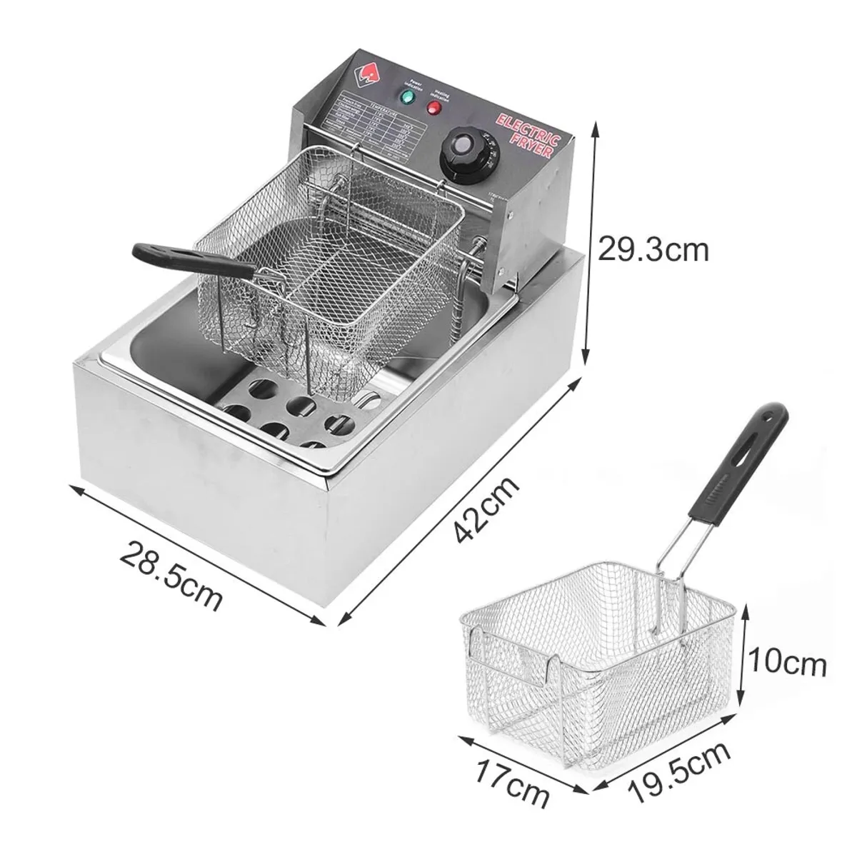 Commercial 6L 2500W Electric Deep Fryer