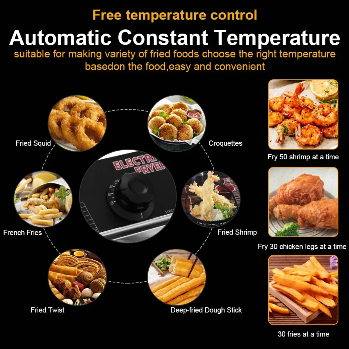 Commercial 6L 2500W Electric Deep Fryer