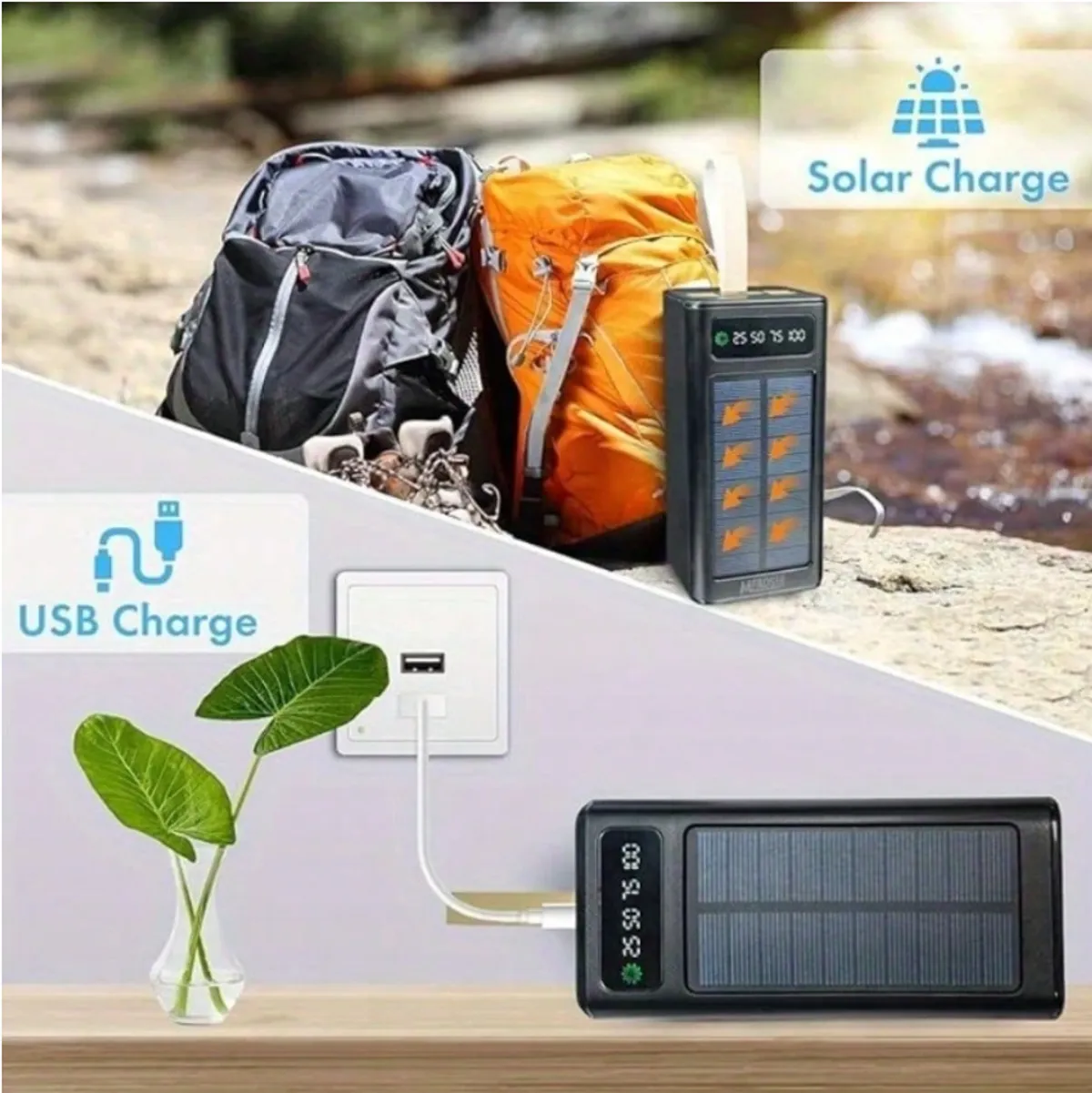 Power Bank (PB9255) 30,00mAh w/ Light (BLK)