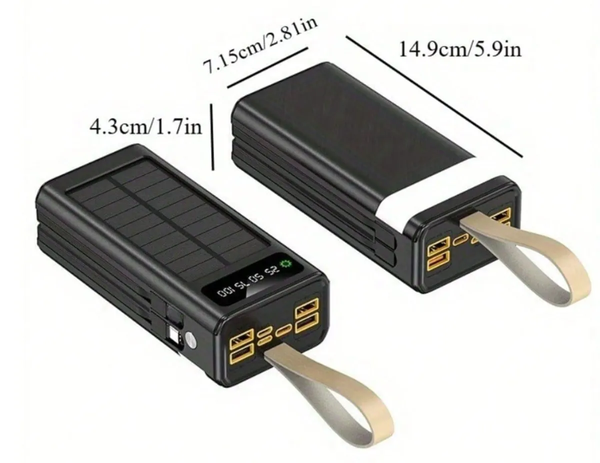 Power Bank (PB9255) 30,00mAh w/ Light (BLK)
