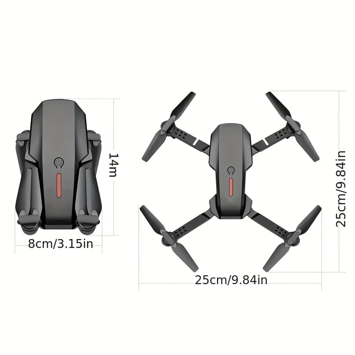 2025 4K Camera Drone W/2 Batteries - Foldable Quadcopter with Height Hold, App Control, And Obstacle Avoidance for Outdoor Flying - Perfect Gift for Halloween, Christmas, And New Year Celebrations, Beginner Drone Practice, Recreational Flying Gear