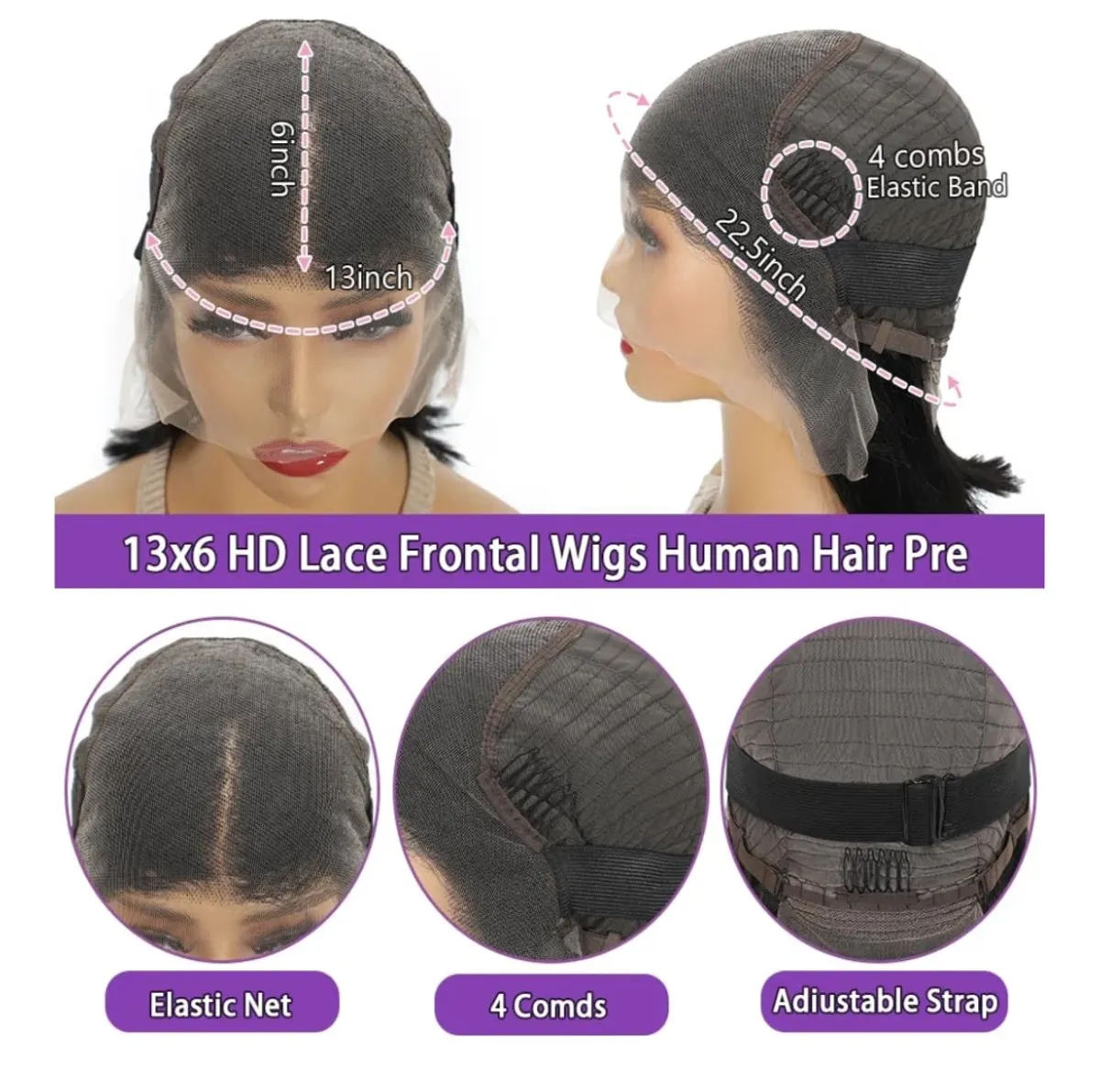 14 Inch 13x6 Bob Wig Human Hair