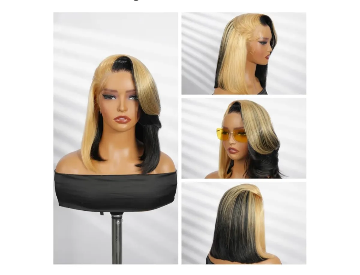 14" 13x4 Two toned Glueless Bob Wig