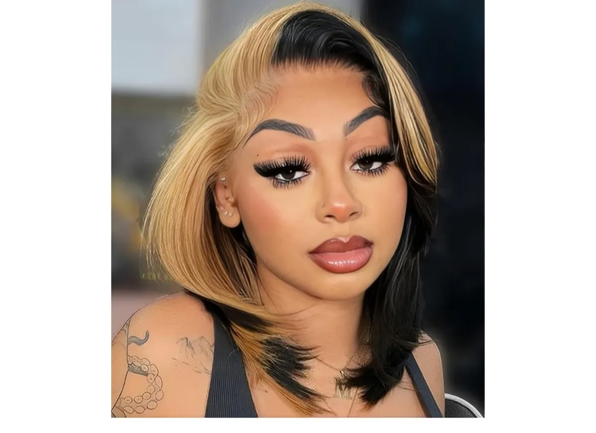 14" 13x4 Two toned Glueless Bob Wig