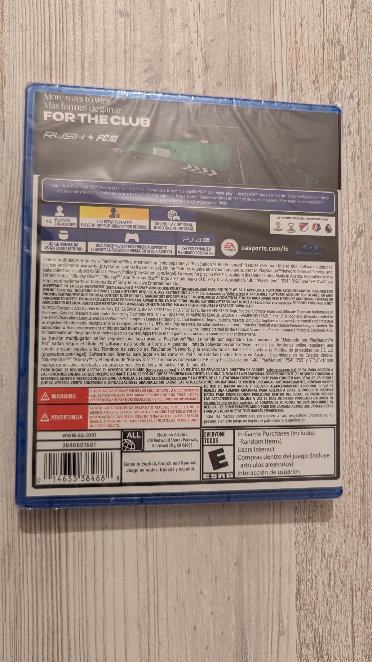 PS4 FC 25 New Sealed PlayStation 4