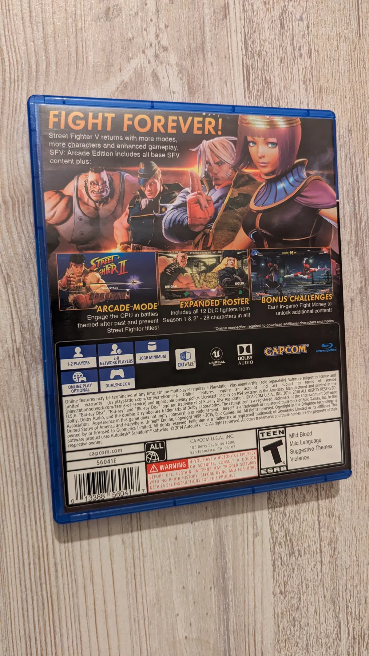 Street Fighter Arcade Edition PS4 Pre Owned