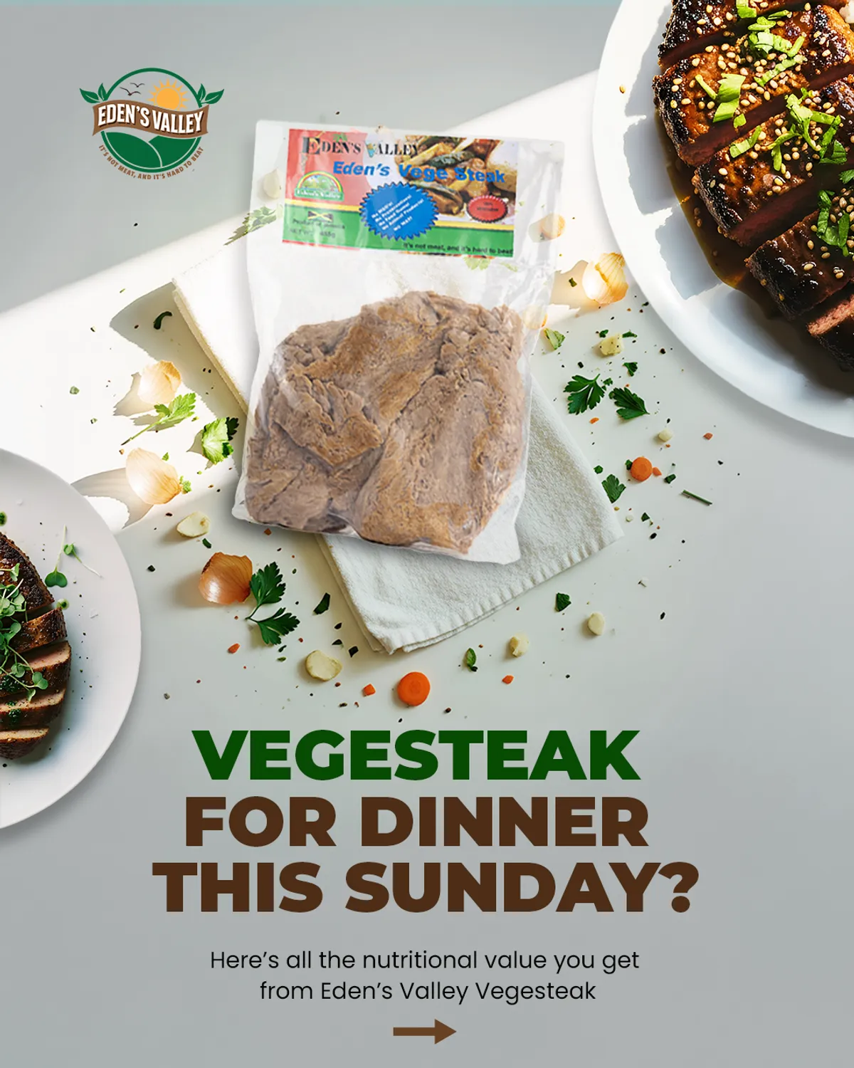 Eden's Vegan Steak, 5lbs