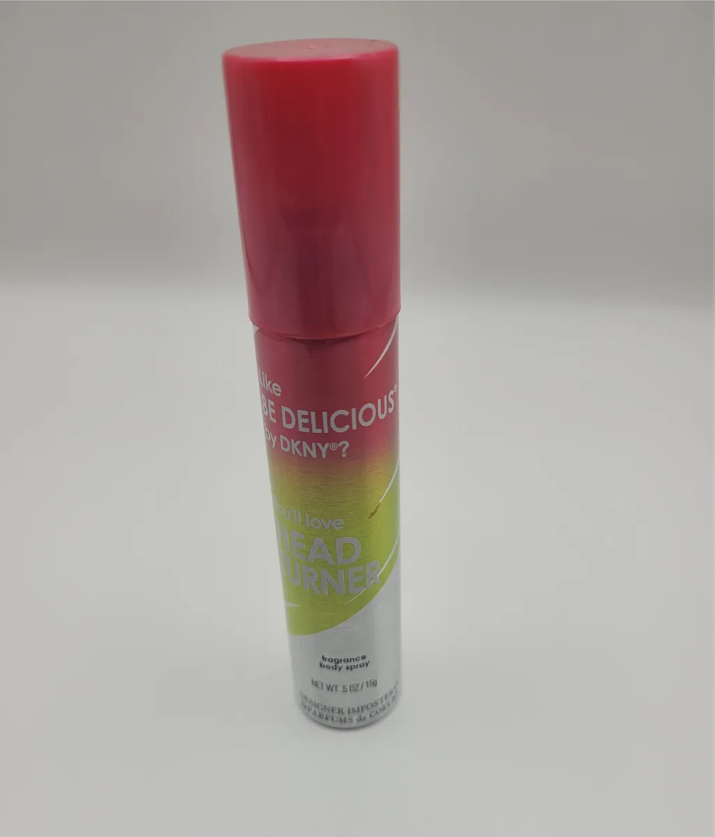 Parfums De Coeur Designer Imposters Head Turner Body Spray .5 oz for Women. Like Be Delicious Women Fragrance Body Spray.