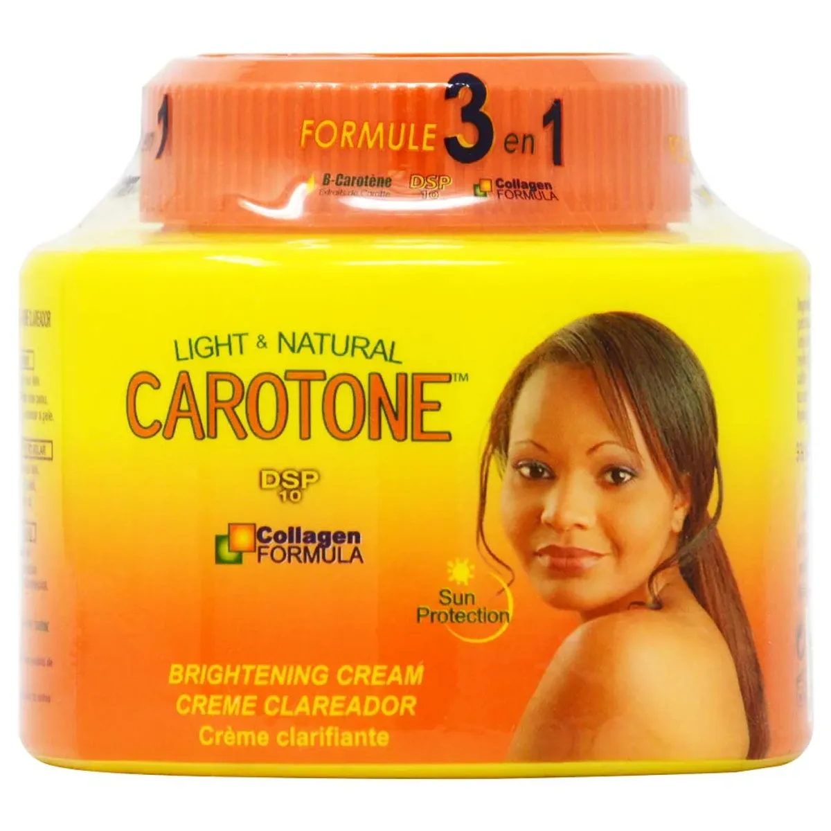 CAROTONE BRIGHTENING CREAM 11.1 OZ EVEN TONE & SPOT CORRECTING BODY CREAM